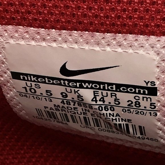 Nike Alphaballer Mid Sneaker Gray Red Basketball Men’s Shoe Size 10.5 487858-060 - Picture 11 of 12